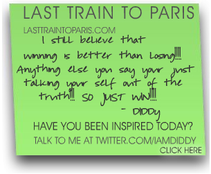 Diddy "Last Train to Paris" Twitter Ad
