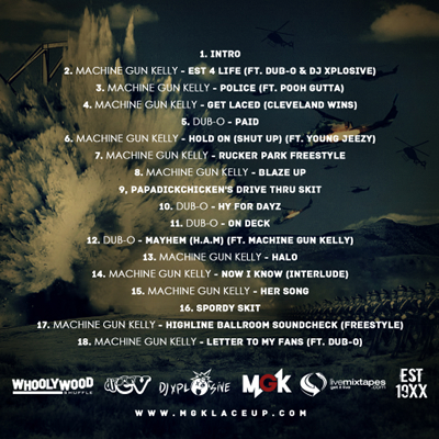 Machine Gun Kelly Presents "EST 4 Life" (Back Cover)